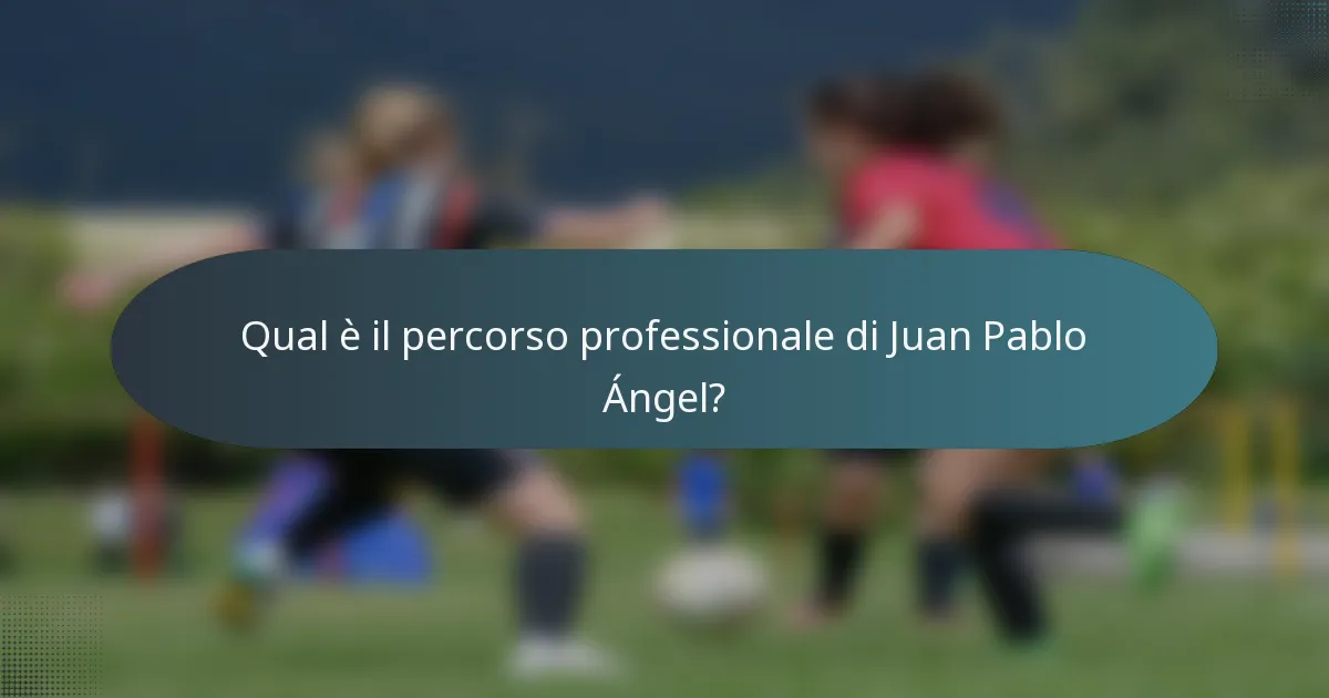 Qual è il percorso professionale di Juan Pablo Ángel?
